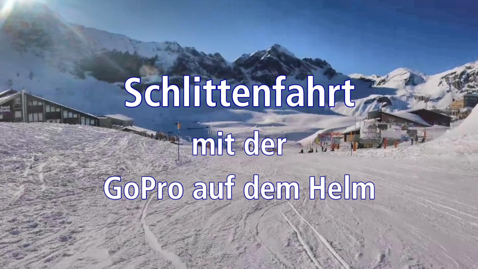 Schlittenfahrt GoPro